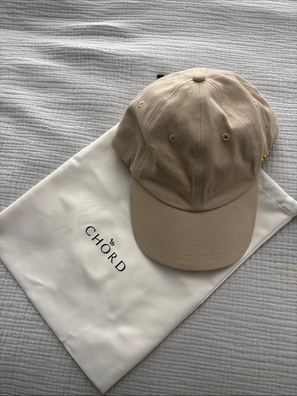 Chord khaki organic cotton stretch twill hat